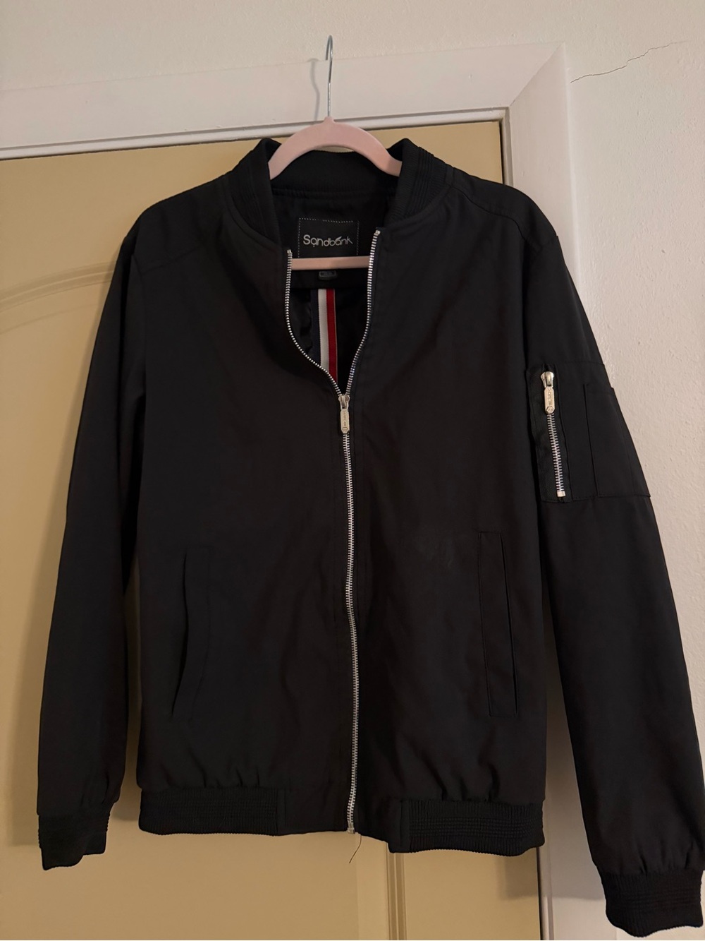 Sandbanks Men's Black Fall Jacket - Zip Front